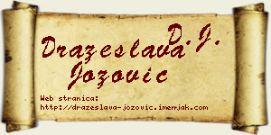 Dražeslava Jozović vizit kartica